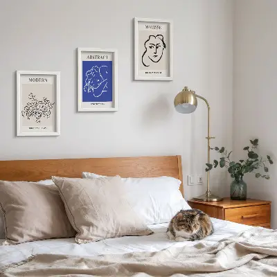 Sada obrazů na zeď v moderním a abstraktním stylu Henriho Matisse