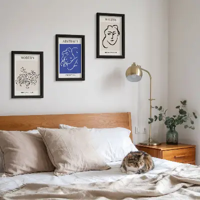 Sada obrazů na zeď v moderním a abstraktním stylu Henriho Matisse
