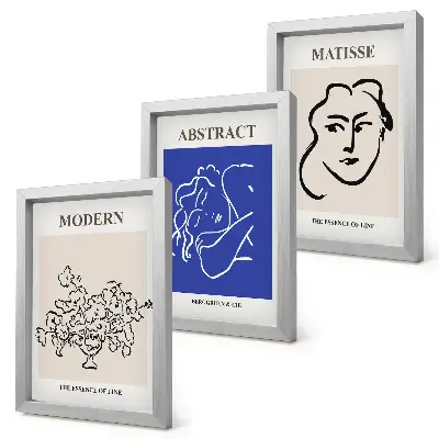 Sada obrazů na zeď v moderním a abstraktním stylu Henriho Matisse