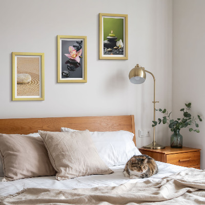 Sada obrazů na zeď Relaxační kamenné motivy klidu a zen