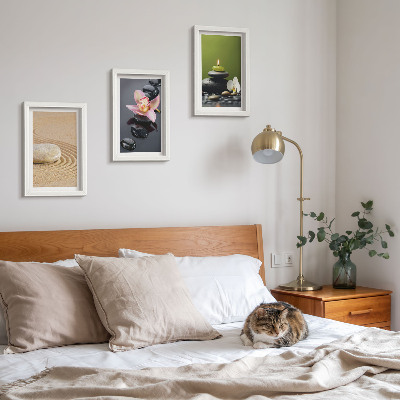 Sada obrazů na zeď Relaxační kamenné motivy klidu a zen