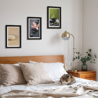 Sada obrazů na zeď Relaxační kamenné motivy klidu a zen