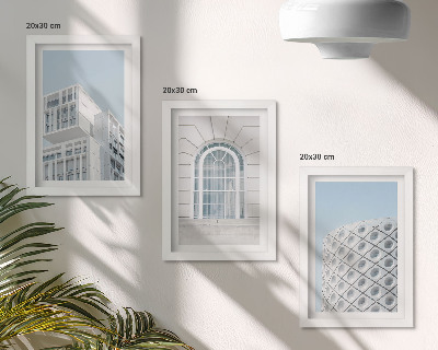 Vícedílný obraz v rámu Moderní architektura, minimalismus a geometrie