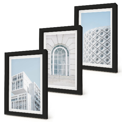 Vícedílný obraz v rámu Moderní architektura, minimalismus a geometrie