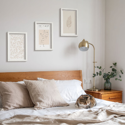 Sada obrazů na zeď Minimalistické botanické motivy designu