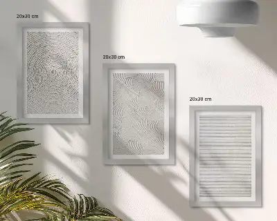 Sada obrazů na zeď geometrické kartonové moderní vzory