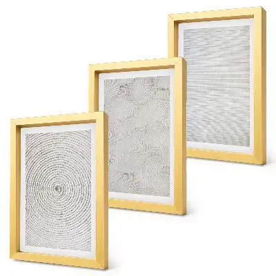 Sada obrazů na zeď geometrické kartonové moderní vzory