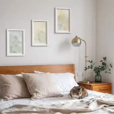 Sada obrazů na zeď pastelové akvarely s texturovaným vzhledem na plátně