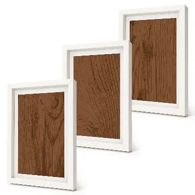 Sada obrazů na zeď minimalistický dřevěný vzor s texturou stromové kůry