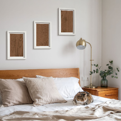 Sada obrazů na zeď Dřevěný vzor stromové kůry textury minimalismus