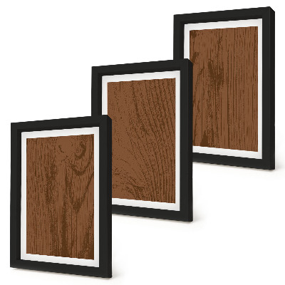 Sada obrazů na zeď Dřevěný vzor stromové kůry textury minimalismus