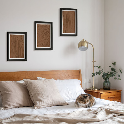 Sada obrazů na zeď Dřevěný vzor stromové kůry textury minimalismus