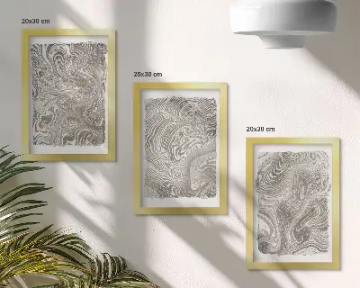 Sada obrazů na zeď moderní abstraktní tvary