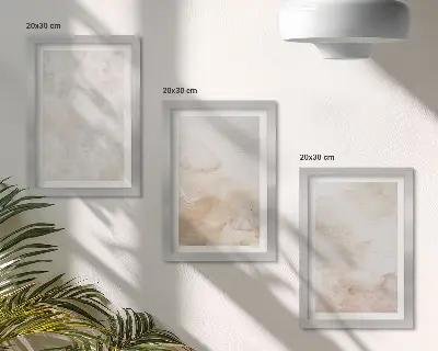 Sada tří obrazů módní textury v pastelových světlých barvách