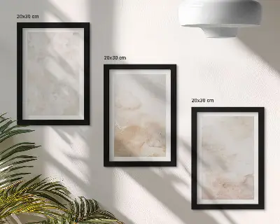 Sada tří obrazů módní textury v pastelových světlých barvách