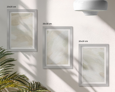 Sada obrazů na zeď Jasné abstraktní barvy na plátně, jemný boho styl