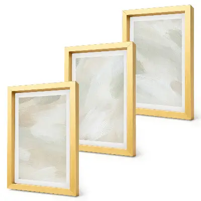 Sada obrazů na zeď jasné abstraktní barvy v jemném boho stylu na plátně