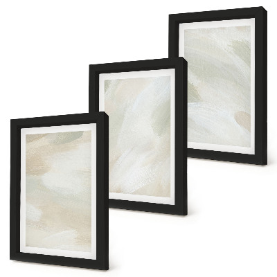 Sada obrazů na zeď Jasné abstraktní barvy na plátně, jemný boho styl