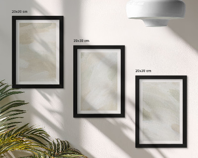Sada obrazů na zeď Jasné abstraktní barvy na plátně, jemný boho styl