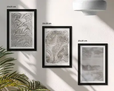 Sada obrazů na zeď s abstraktním designem průmyslových struktur