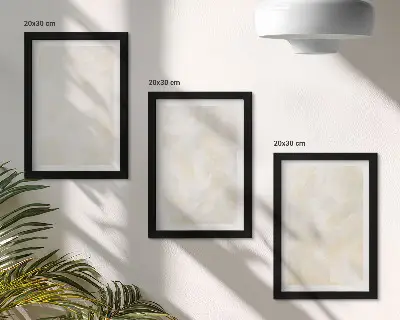 Sada obrazů na zeď s motivem tahů štětcem s výraznou texturou