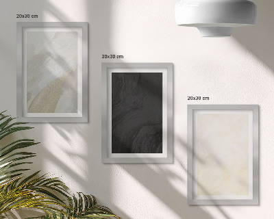 Sada tří obrazů Struktury v různých odstínech minimalismu