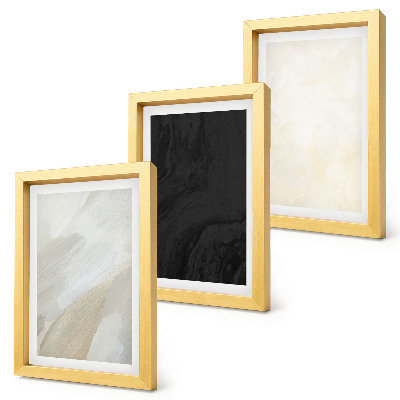 Sada tří obrazů Struktury v různých odstínech minimalismu