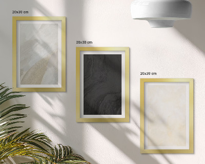 Sada tří obrazů Struktury v různých odstínech minimalismu