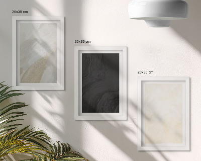 Sada tří obrazů Struktury v různých odstínech minimalismu