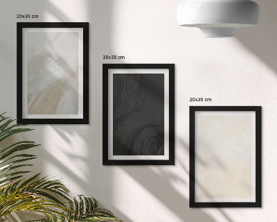 Sada tří obrazů Struktury v různých odstínech minimalismu
