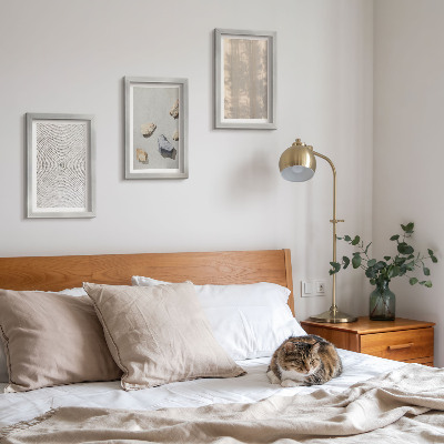 Sada tří obrazů Boho textury přírodní struktury