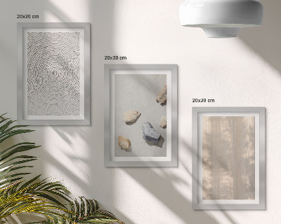 Sada tří obrazů Boho textury přírodní struktury
