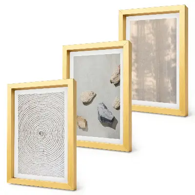 Sada tří obrazů boho textury v přírodních strukturách