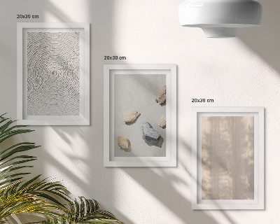 Sada tří obrazů Boho textury přírodní struktury