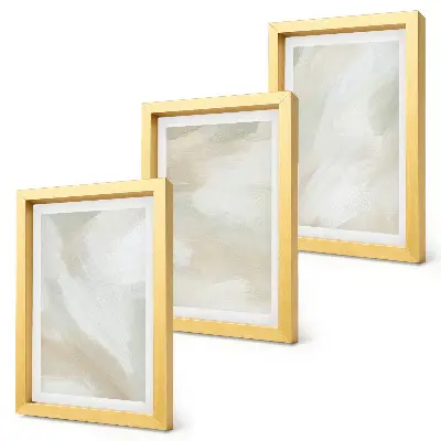 Vícedílný obraz v rámu minimalistické stopy textury barev