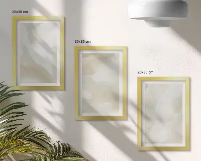 Vícedílný obraz v rámu minimalistické stopy textury barev