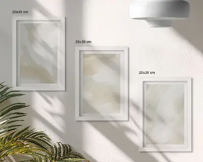 Vícedílný obraz v rámu minimalistické stopy textury barev