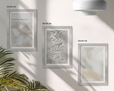 Sada tří obrazů Abstrakce v designu, moderní malířské textury