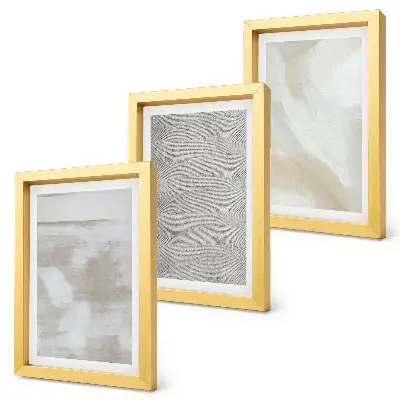 Sada tří obrazů abstrakce v designu a moderní malířské textury
