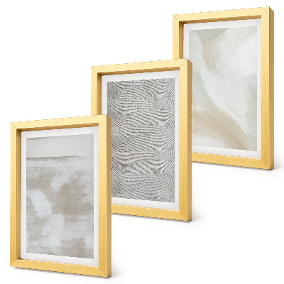 Sada tří obrazů Abstrakce v designu, moderní malířské textury