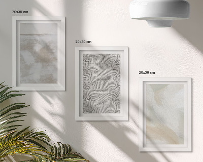 Sada tří obrazů Abstrakce v designu, moderní malířské textury