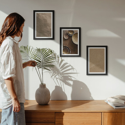 Sada obrazů na zeď Kamenné stavby v moderním minimalistickém stylu