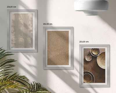 Sada tří obrazů Struktury a textury v minimalistickém stylu