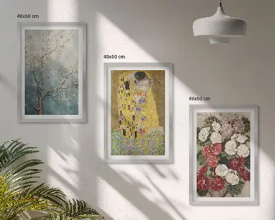 Obraz Květy stromu Klimt sada 3 kusů