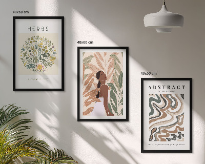 Kompozice obrazů na stěnu Boho pastelové minimalistické plakáty