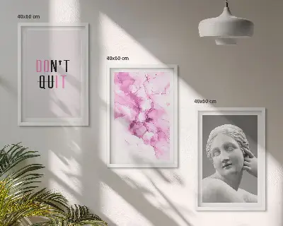 Sada obrazů do obývacího pokoje abstraktní akvarelová socha