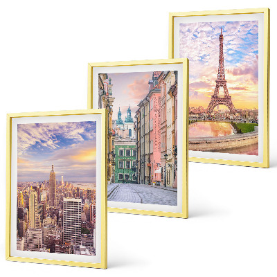 Kompozice obrazů na stěnu Města New York Paříž soumrak