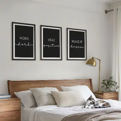 Sada obrazů do obývacího pokoje elegantní motivy na černém pozadí