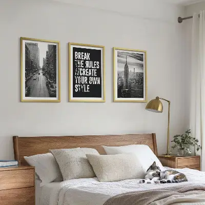 Sada 3 obrazů černobílá inspirace pro městské ulice