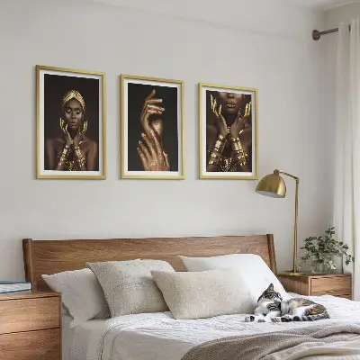 Sada obrazů do obývacího pokoje portréty afrických žen